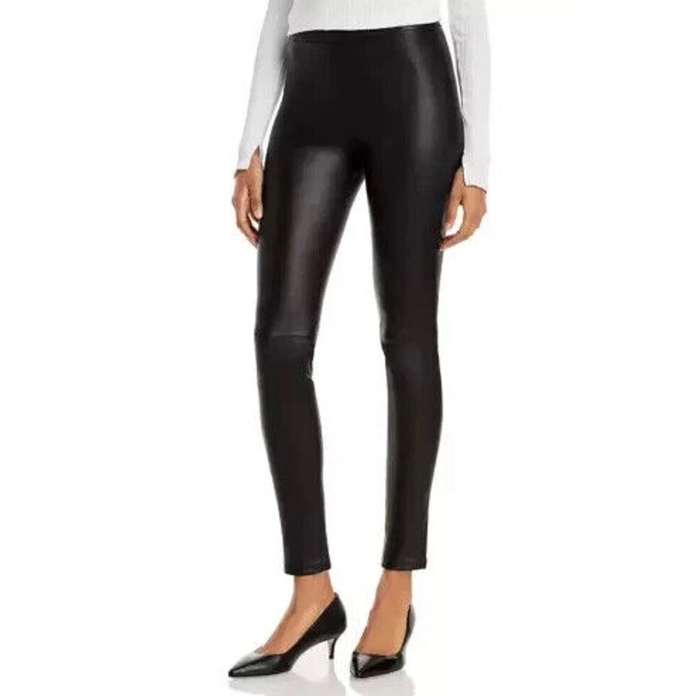 Theory Adbelle L2 Urban St Leather Leggings Black Lamb Skinny Pant‎ M0700224 NEW